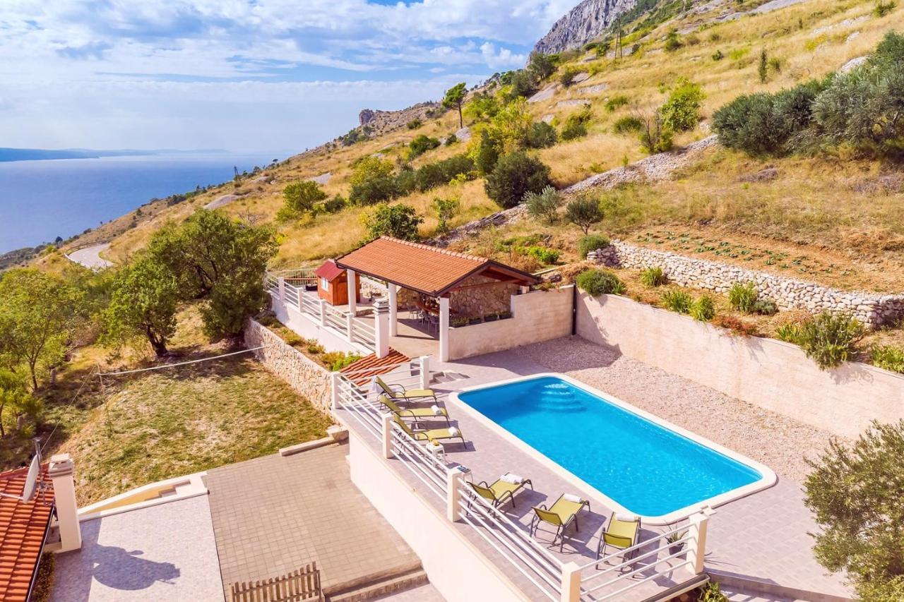 Villa Maslina, With Private 32M2Pool, Panoramic Views On 100Km Coastline, 12 Pax Lokva Rogoznica Buitenkant foto