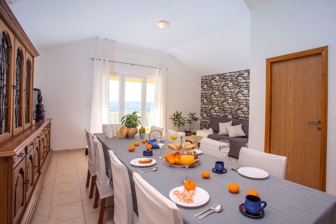 Villa Maslina, With Private 32M2Pool, Panoramic Views On 100Km Coastline, 12 Pax Lokva Rogoznica Buitenkant foto