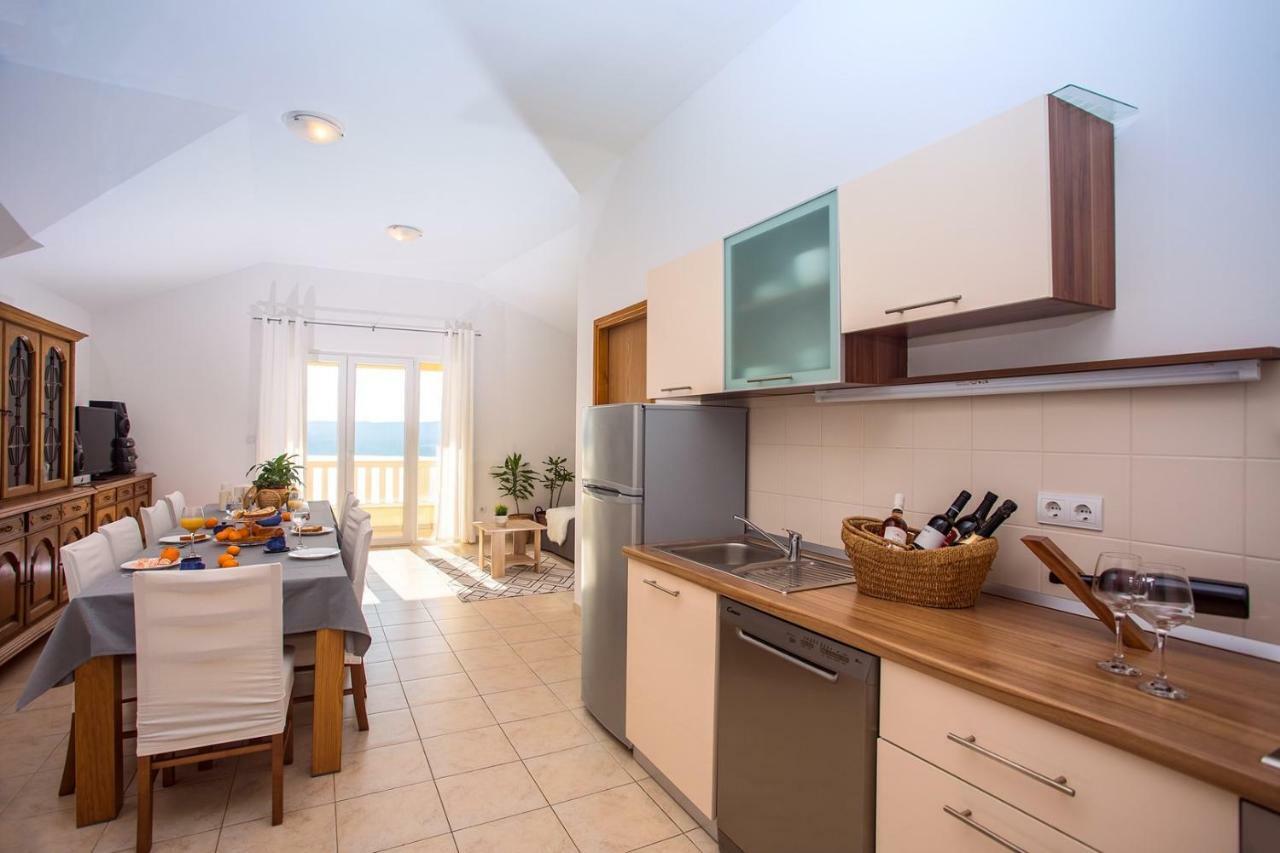 Villa Maslina, With Private 32M2Pool, Panoramic Views On 100Km Coastline, 12 Pax Lokva Rogoznica Buitenkant foto