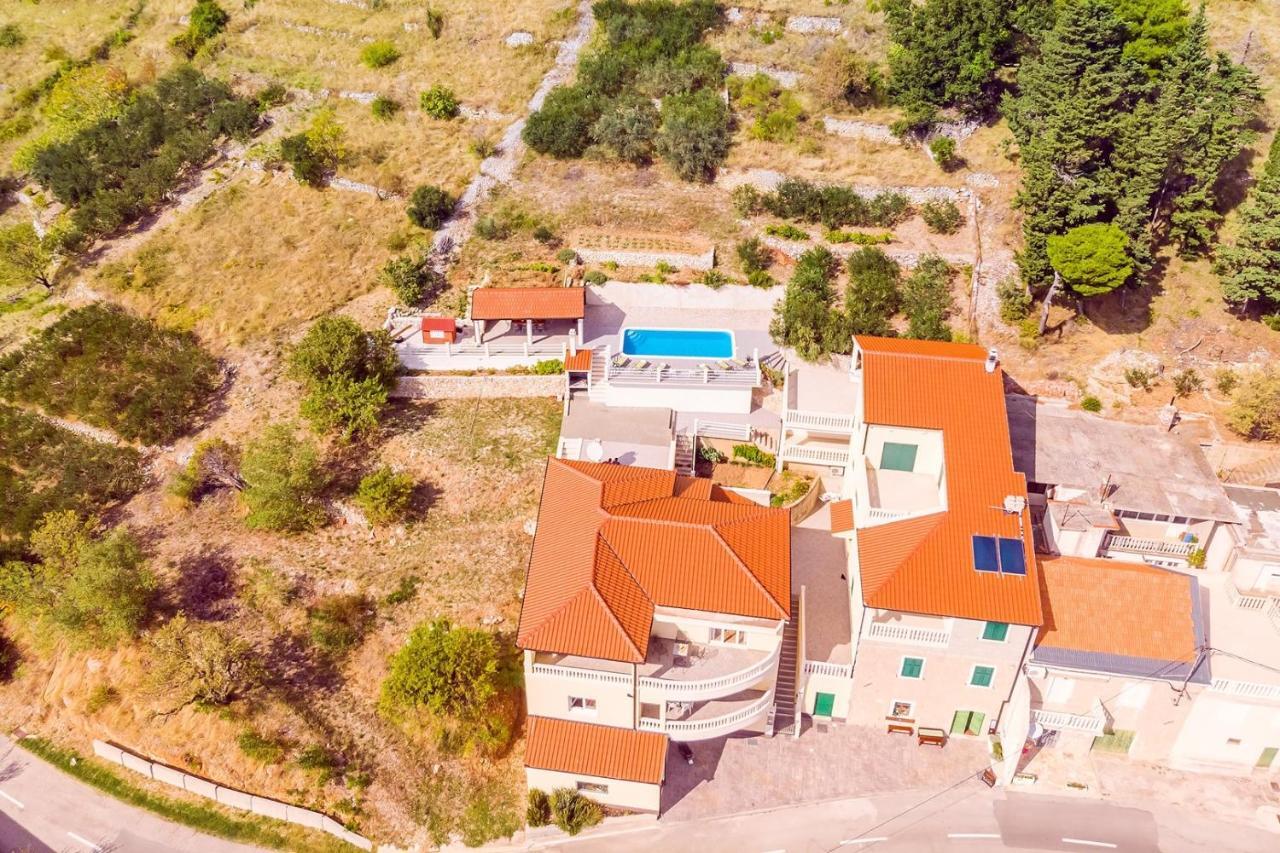 Villa Maslina, With Private 32M2Pool, Panoramic Views On 100Km Coastline, 12 Pax Lokva Rogoznica Buitenkant foto